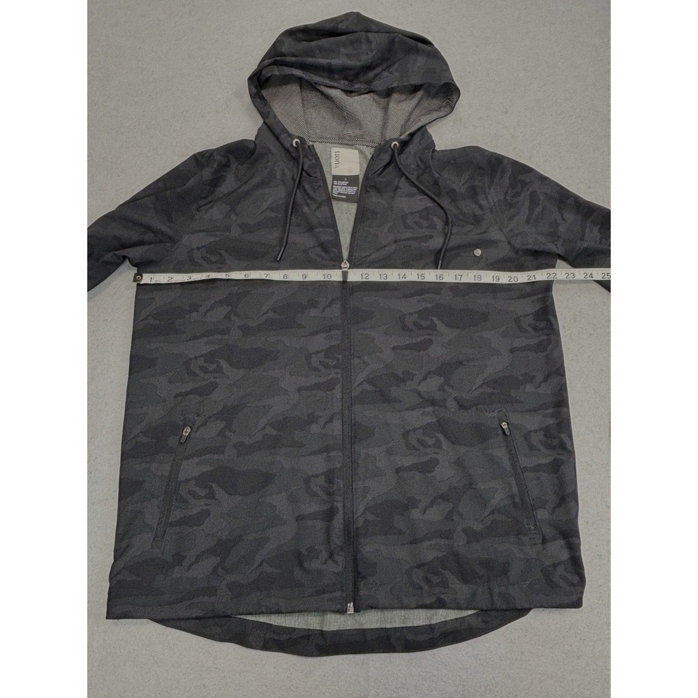 NWOT Vuori Womens Large Outdoor Trainer Jacket Shell Lightweight Hood Black Camo - Picture 3 of 9
